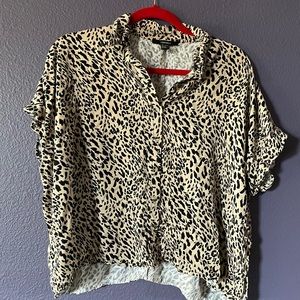 Forever 21 Leopard blouse